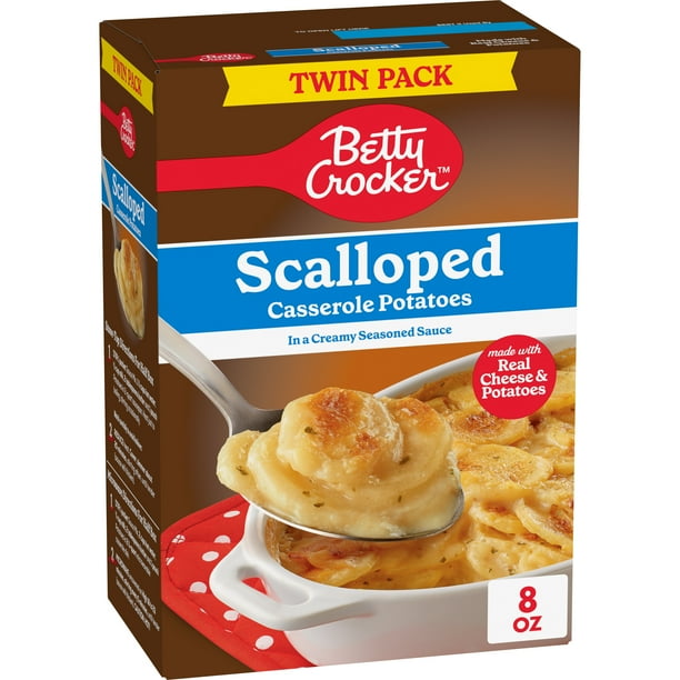 Betty Crocker Scalloped Casserole Potatoes, Made With Real Cheese, Twin