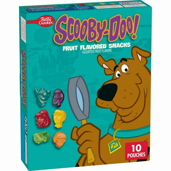 Betty Crocker Scooby-Doo Fruit Flavored Snacks Gluten Free Gummy Treats, Made with Real Fruit Juice, Fun Shaped Kids Snacks | Sweet, Chewy & Delicious Lunchbox Treats