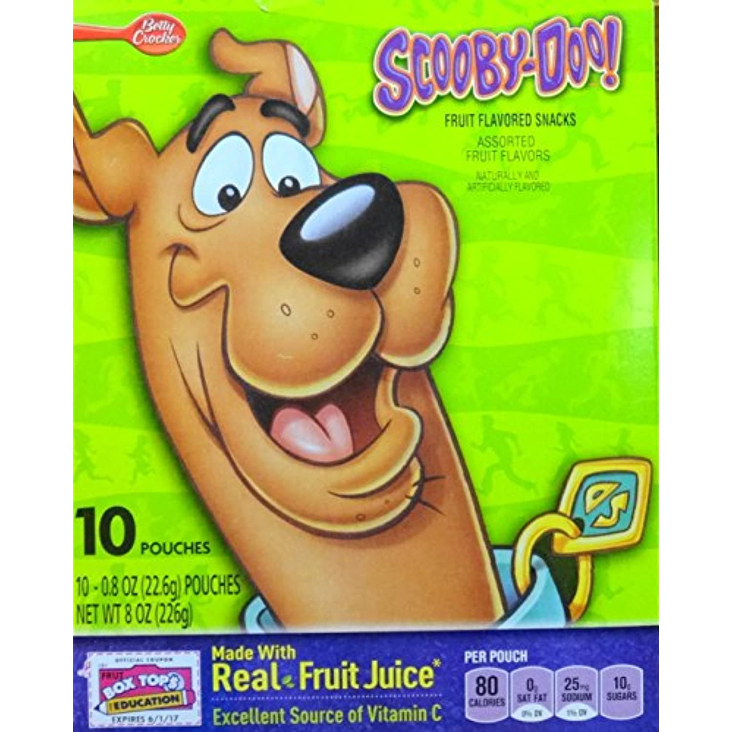 Betty Crocker ScoobyDoo! Fruit Flavored Snacks (Pack Of 2)