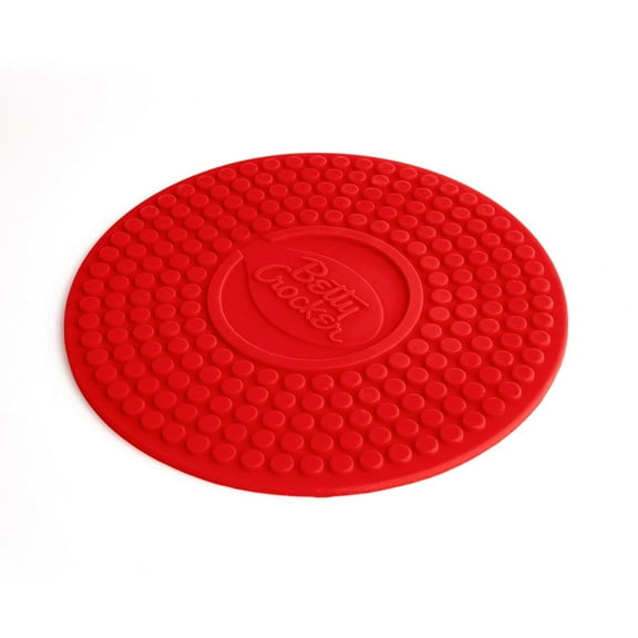 Betty Crocker Silicone Trivet 9" Red