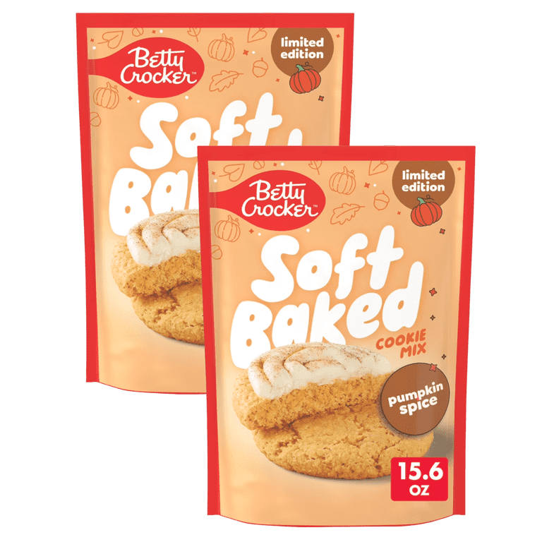 Betty Crocker Soft Baked Cookie Mix, Pumpkin Spice Flavored