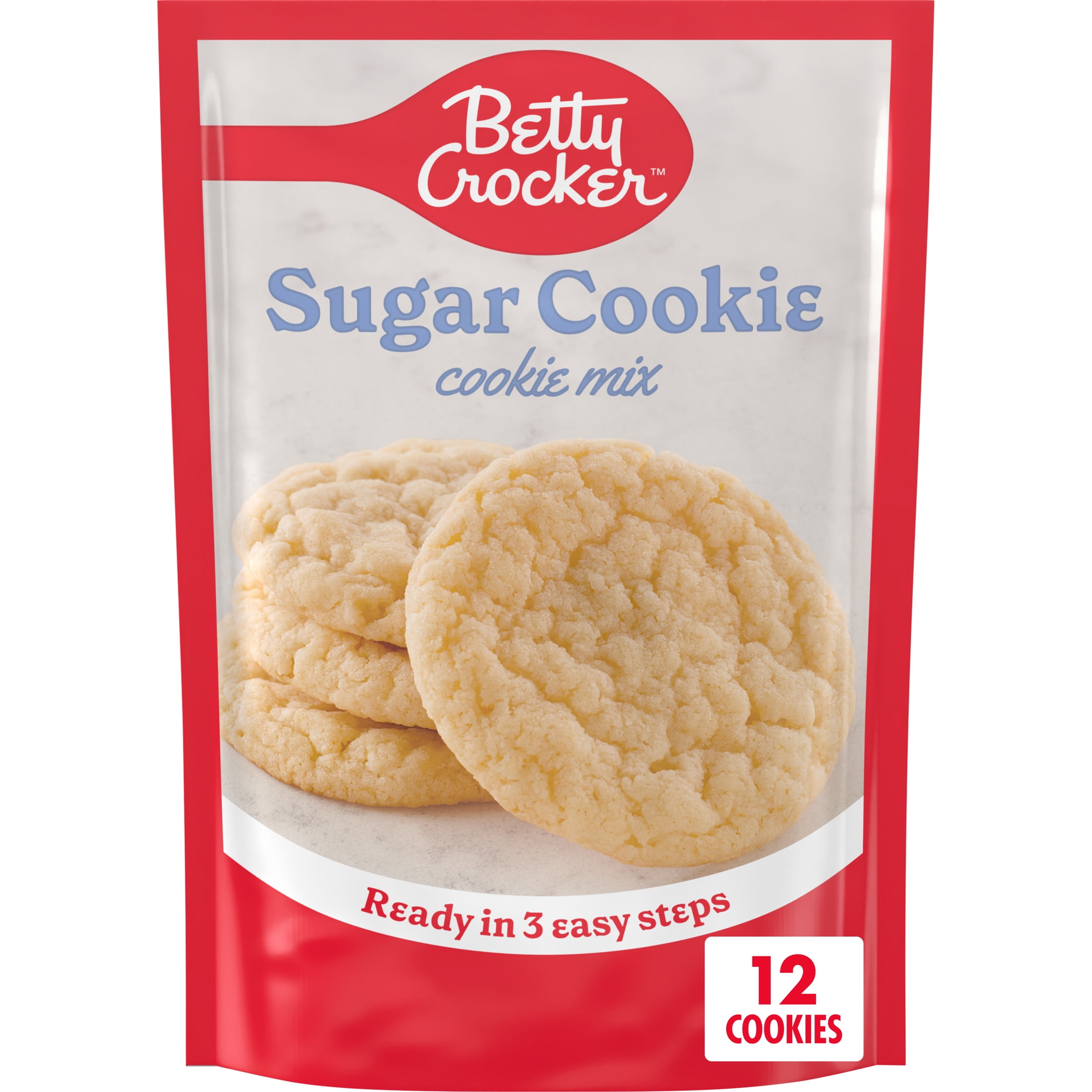 Betty Crocker Sugar Cookie Mix, Makes twelve (12) 2-inch Cookies, 6.25 oz.