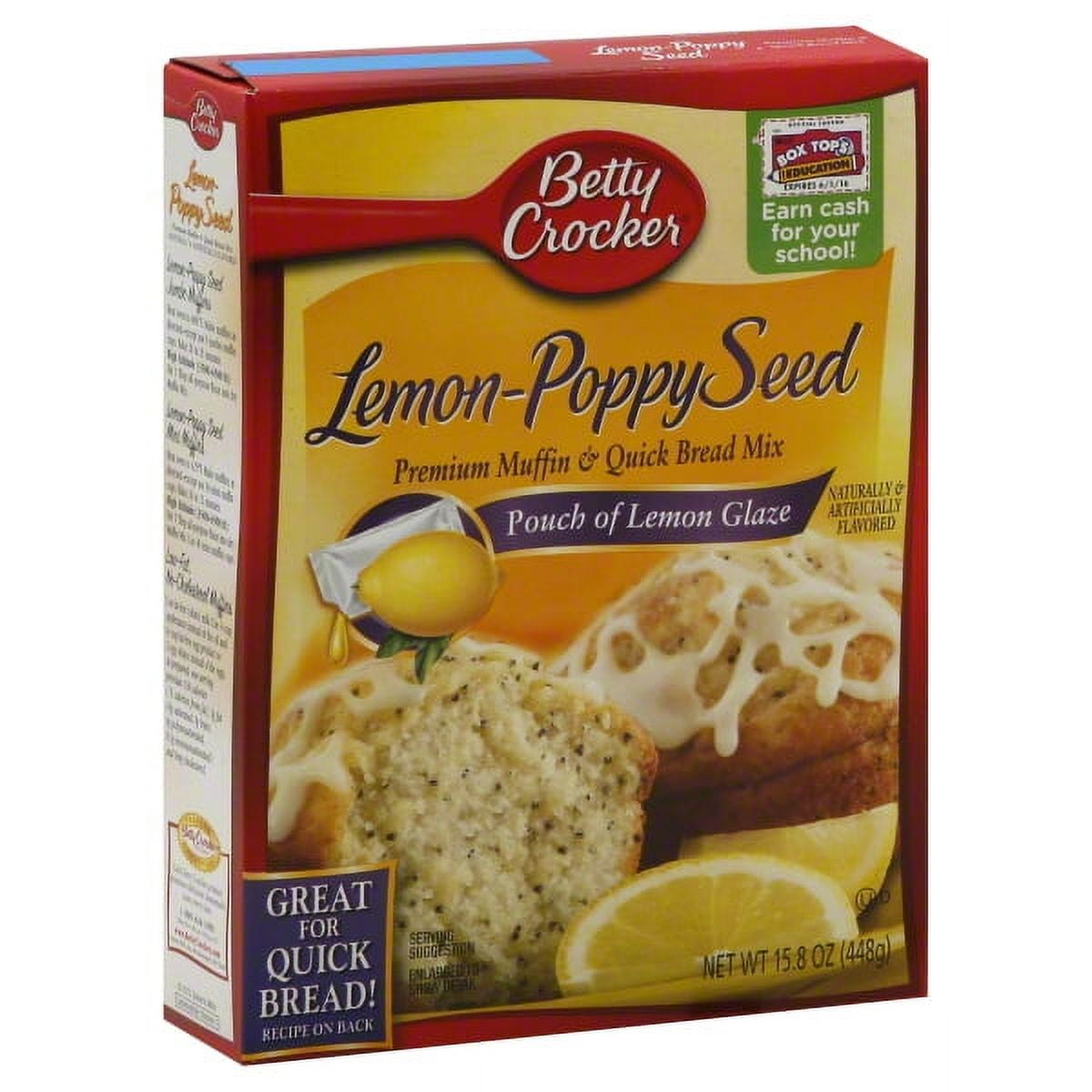 Betty Crocker Sunkist LemonPoppy Seed Premium Muffin & Quick Bread Mix