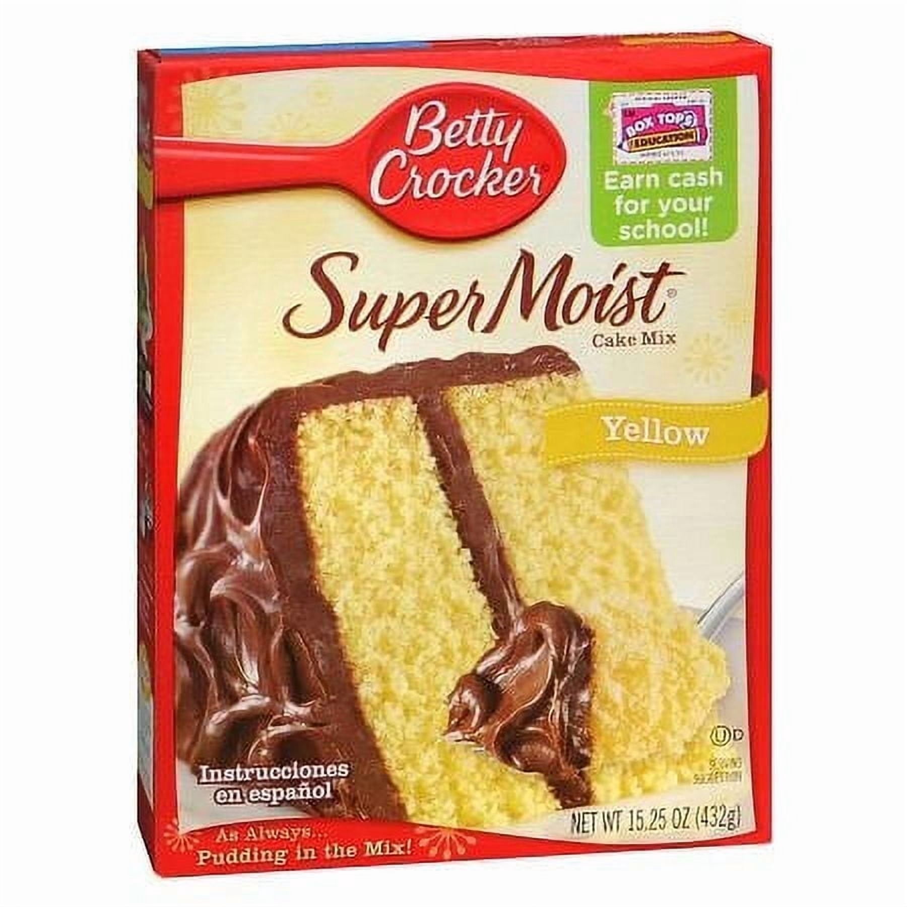 Betty Crocker Super Moist Cake Mix 15.25 Ounces - Walmart.com