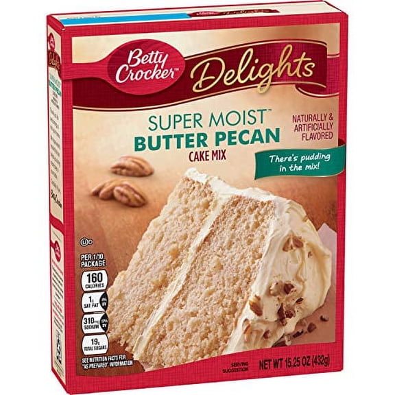 Betty Crocker Super Moist Cake Mix Butter Pecan, 15.25 oz