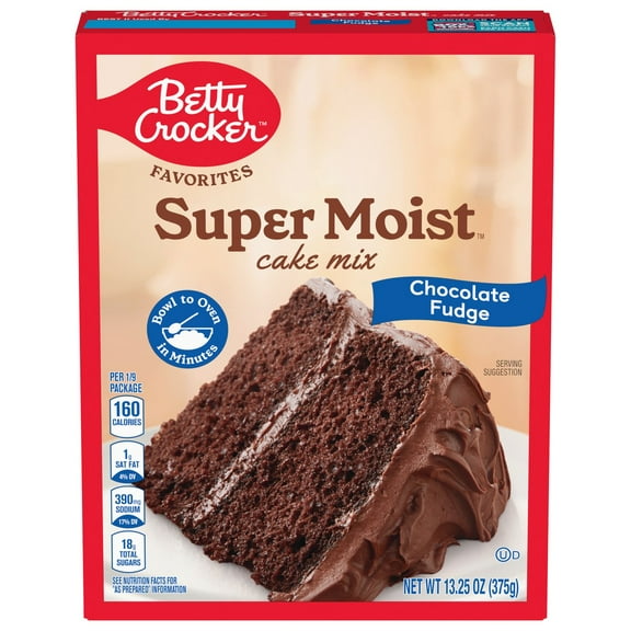 Betty Crocker Super Moist Chocolate Fudge Cake Mix - 13.25 oz