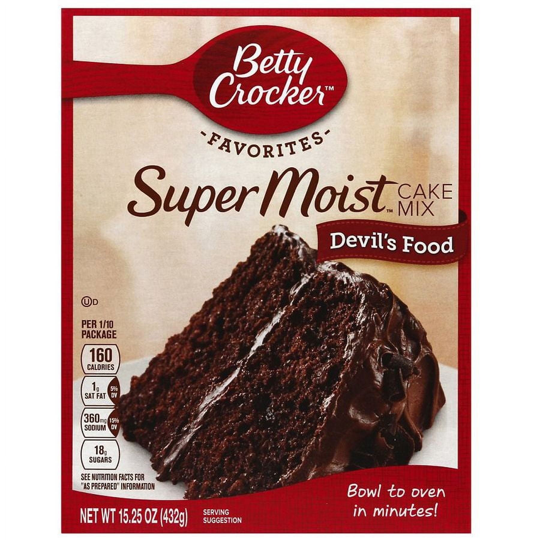Betty Crocker Super Moist Dessert Cake Mix Devil's Food Devil's Food 15.25oz