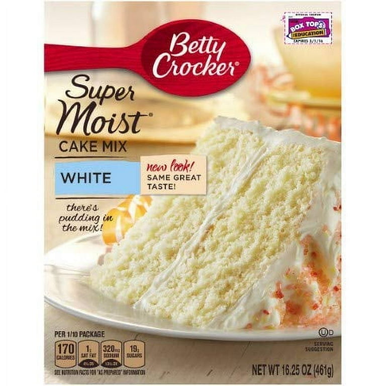Betty Crocker, Super Moist, White Cake Mix, 16.25 Oz (Pack
