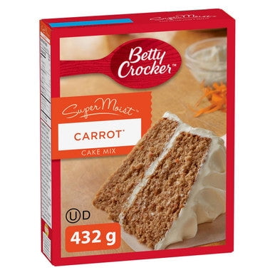 Betty Crocker SuperMoist Carrot Cake Mix, 432g/15 oz. Box