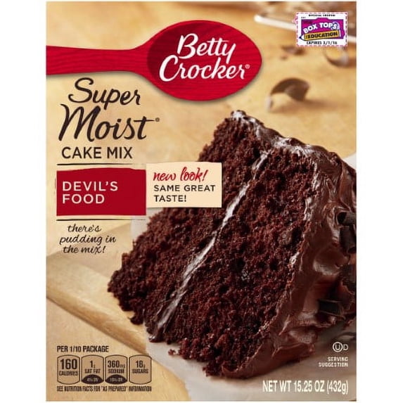 Betty Crocker Supermoist Devil Food Cake Mix (Pack of 48)