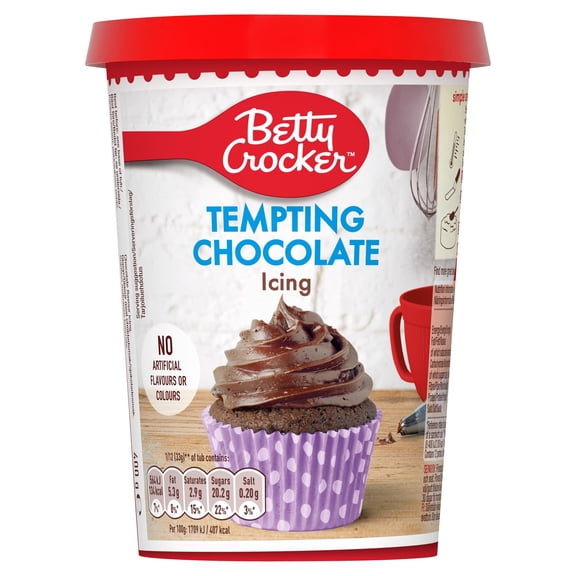 Betty Crocker Tempting Chocolate Icing 400G, Imported from Britain
