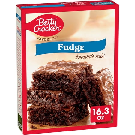 Betty Crocker Traditional Chewy Fudge Brownie Family Size Mix 16.3 Ounces Pack of 2