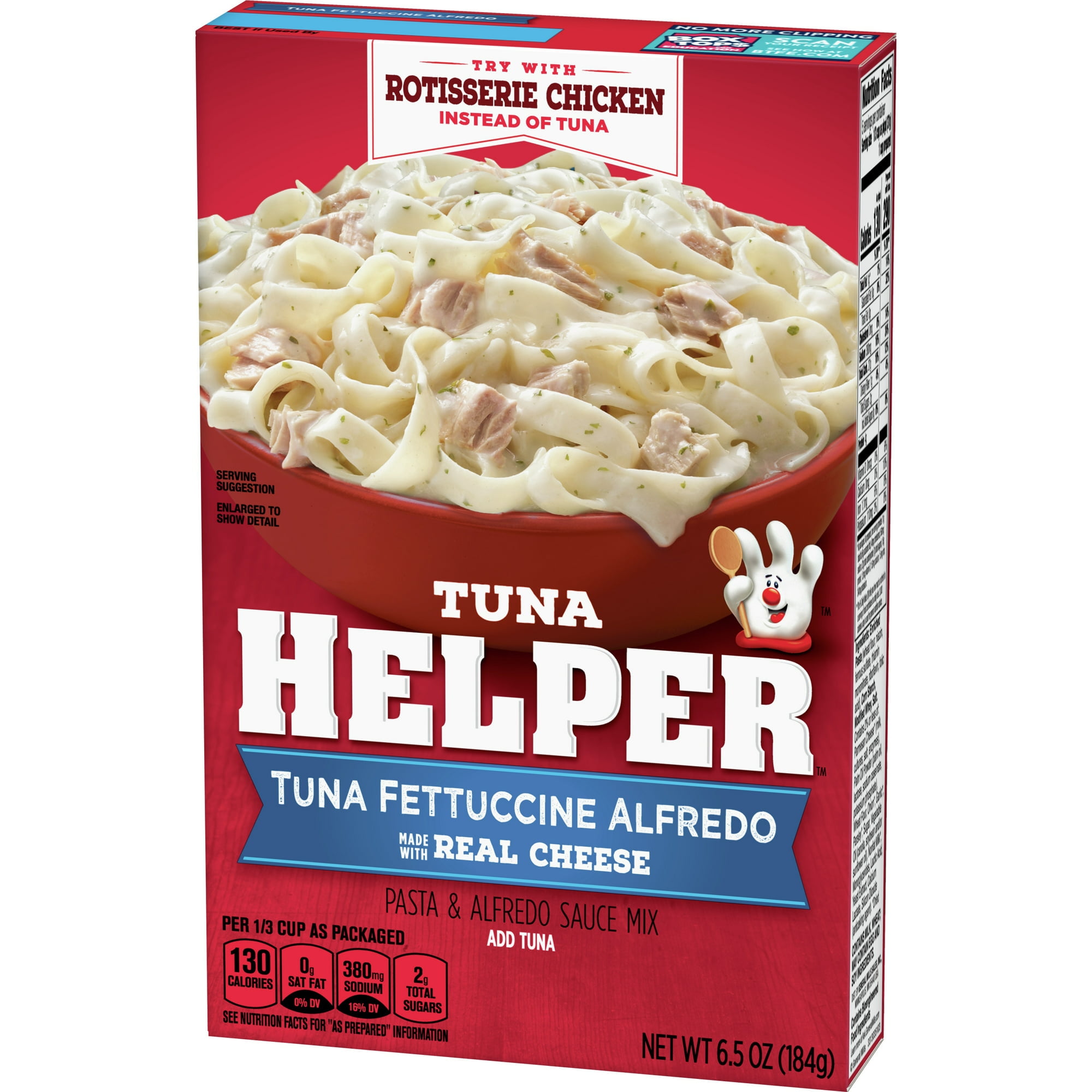 Betty Crocker Tuna Helper, Fettuccine Alfredo, 6.5 oz box
