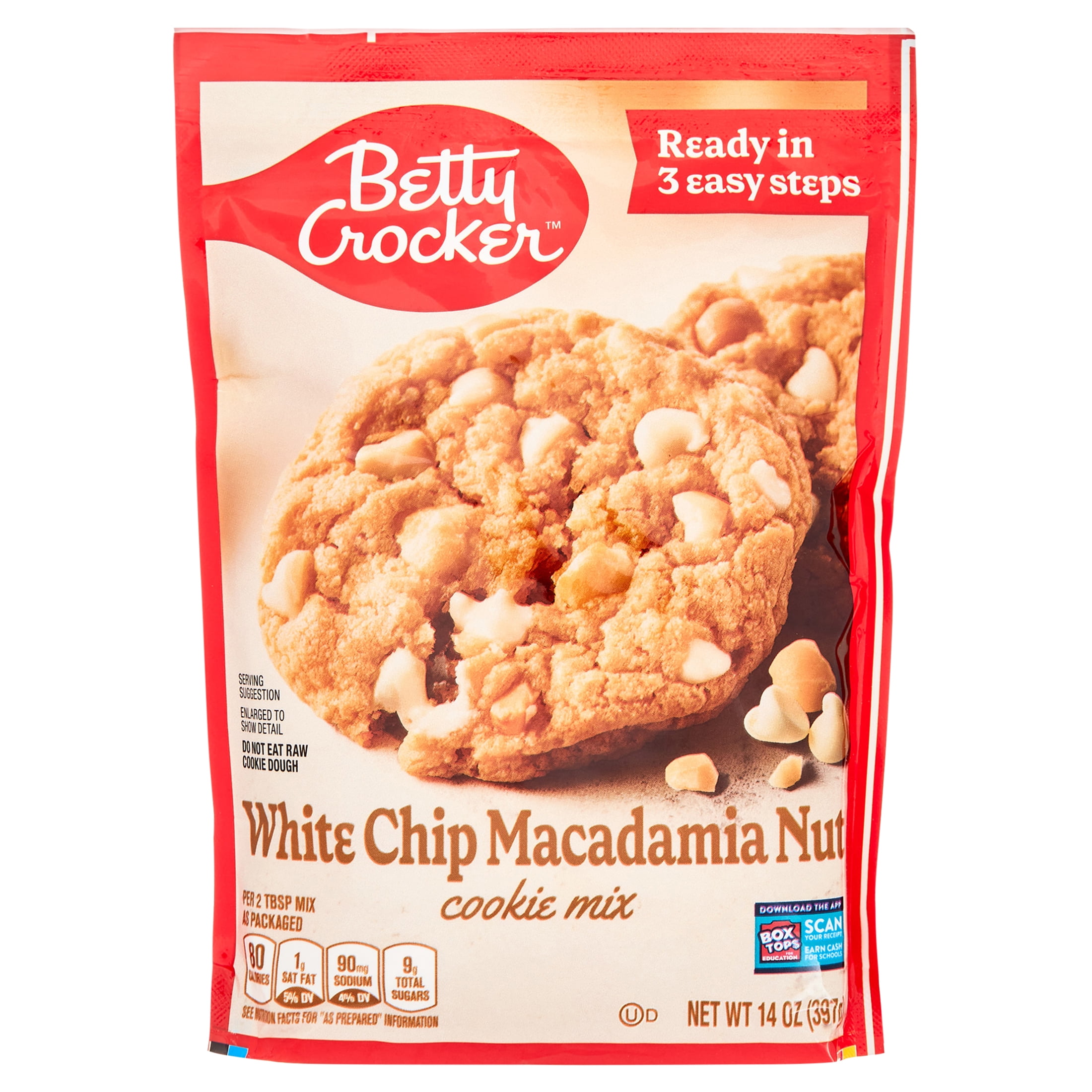 Betty Crocker White Chip Macadamia Nut Cookie Mix, 14 oz.