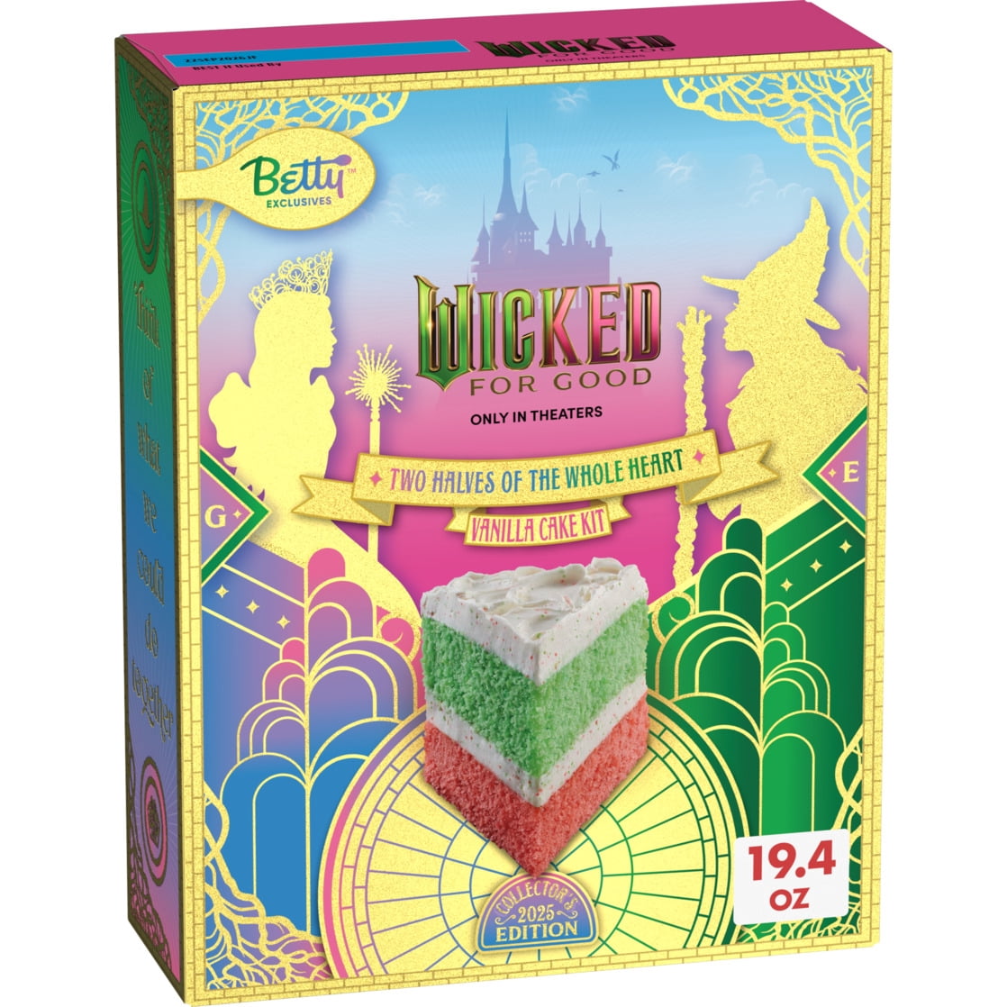 Betty Crocker Exclusives Wicked For Good Vanilla Cake Mix Kit, Walmart Exclusive, 19.4 oz