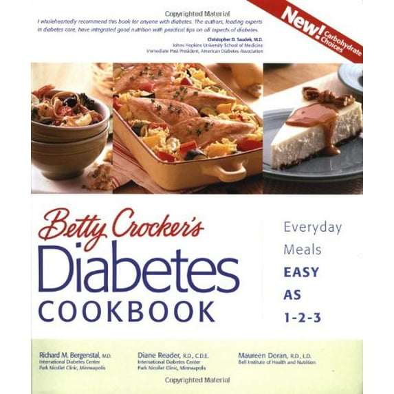 Pre-Owned Betty Crocker's Diabetes Cookbook: Everyday Meals, Easy As 1-2-3 (Hardcover) 0764567047 9780764567049