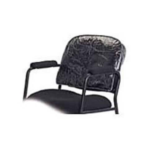 Betty Dain Deluxe Chair Back Cover, Round, Prevents Damage To Spa/Salon Upholstery From Stains, Chemicals, Moisture, and Wear, Fits Most Salon Chairs, Clear, 21.5 x 16 x 3