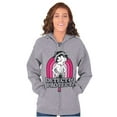 thumbnail image 1 of Betty Detect Protect Breast Cancer Women Plus Size Zipper Hoodie Brisco Brands 2X, 1 of 5