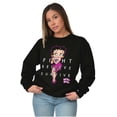 thumbnail image 1 of Betty Fight Breast Cancer Positivity Women Plus Size Sweatshirt Brisco Brands 2X, 1 of 5