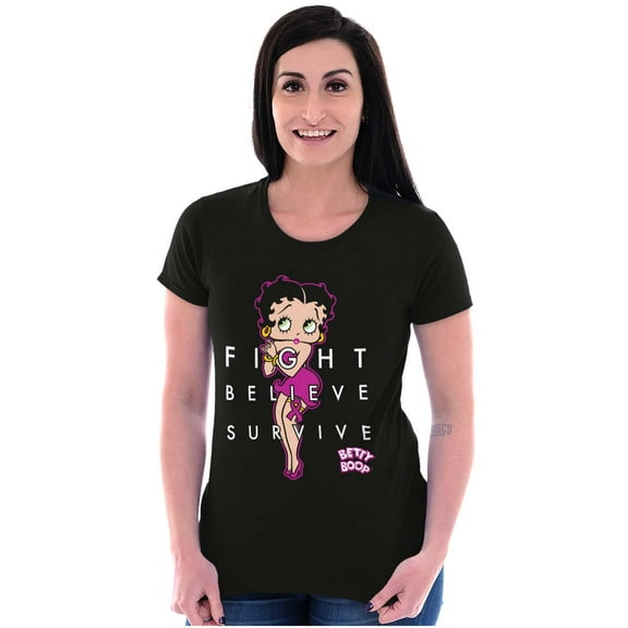 Betty Fight Breast Cancer Positivity Women's T Shirt Ladies Tee Brisco Brands S