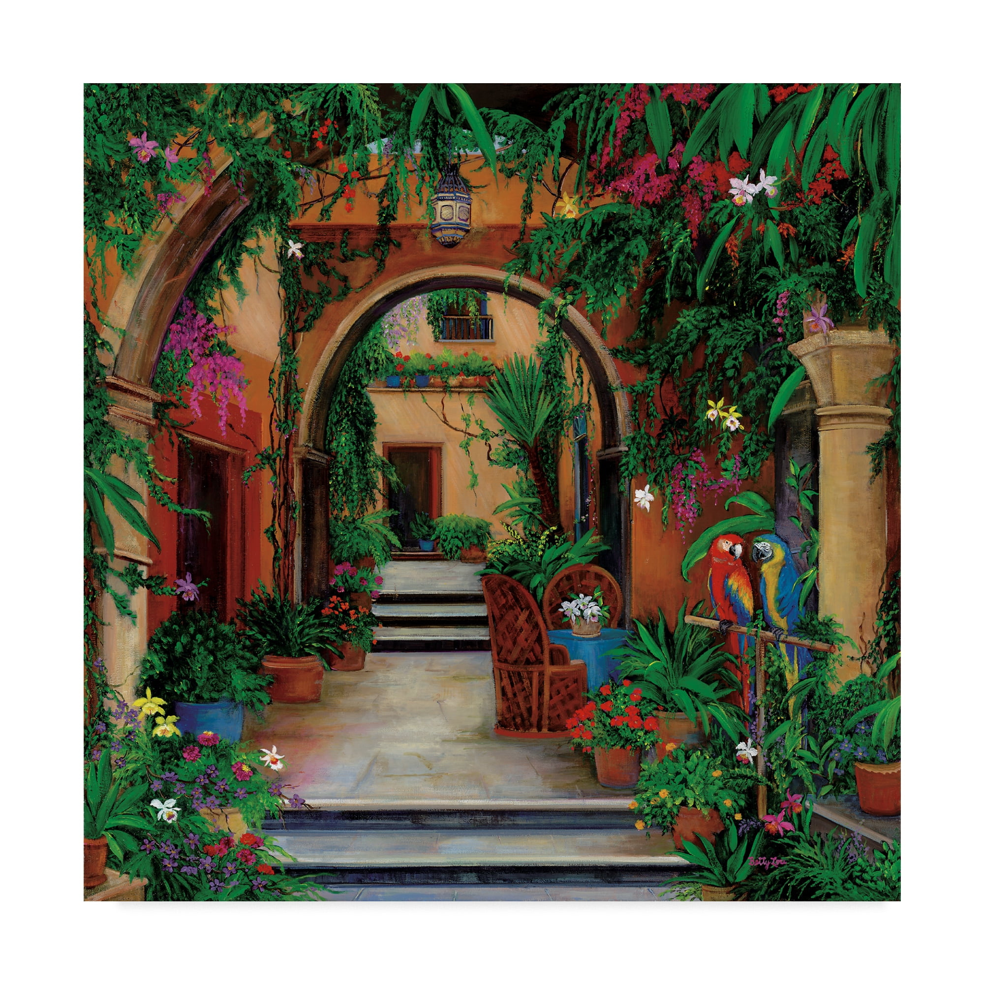 Betty Lou 'Mexicasa' Canvas Art