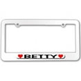 thumbnail image 1 of Betty Love with Hearts License Plate Frame, 1 of 1