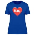thumbnail image 1 of Betty On Red Heart Tee Women's -Image by Shutterstock, 1 of 2