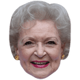 thumbnail image 1 of Betty White (Smile) Celebrity Mask, Flat Card Face, Fancy Dress Mask, 1 of 5