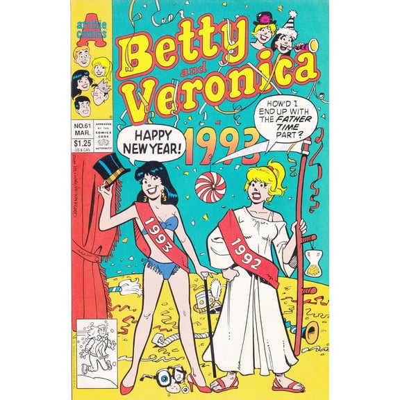 Betty and Veronica #61 VF ; Archie Comic Book