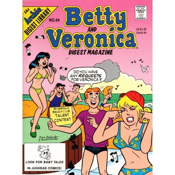 Betty and Veronica Digest Magazine #64 VF ; Archie Comic Book