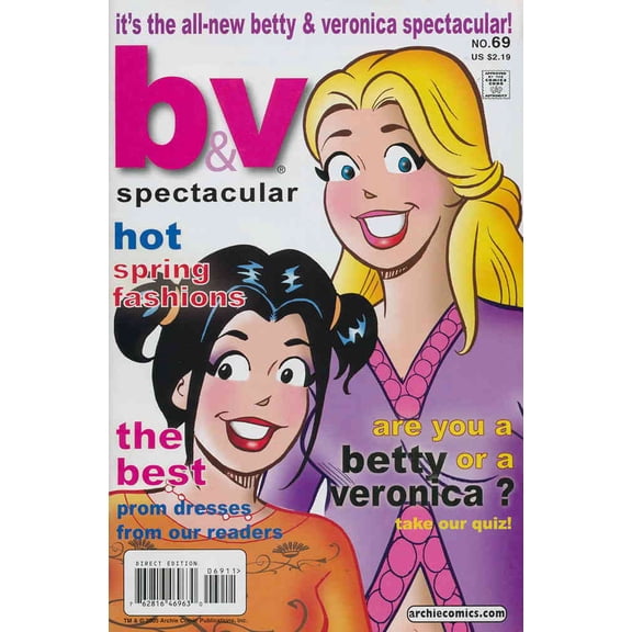 Betty and Veronica Spectacular #69 VF ; Archie Comic Book