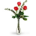 thumbnail image 1 of Betty's Flower Shop Three Red Roses, 1 of 5