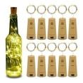 thumbnail image 1 of Betus 10 Pack Wine Bottles Cork String Lights - Battery Powered - Decorations for Garden, Wedding, Christmas & Party - Warm Light – 10 LEDs/3 Ft (Packs of 10), 1 of 8