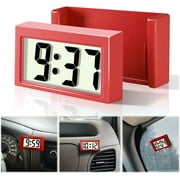 Betus Car Dashboard Digital Clock - Vehicle Adhesive Clock with Jumbo LCD Time & Day Display - Mini Automotive Stick On Watch