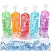 أكياس Betus 100Pcs Ice Pop - أكمام تجميد شفافة مقاس 4x12 بوصة مع قمع، وأنابيب حلوى ثلج بلاستيكية للأعمال اليدوية، والحلويات المجمدة محلية الصنع، والعصير، والزبادي، والعصي الجليدية، ولوازم الحفلات الصيفية
