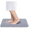 thumbnail image 1 of Betus Luxury Memory Foam Bath Mat - Velvet Comfort Bathroom Rug - 17"x24" (Gray), 1 of 8