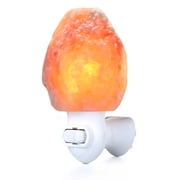 Betus Natural Crystal Himalayan Salt Wall Lamp - Air Purifying Night Light - 360° Rotatable Plug 15W Bulb - Natural