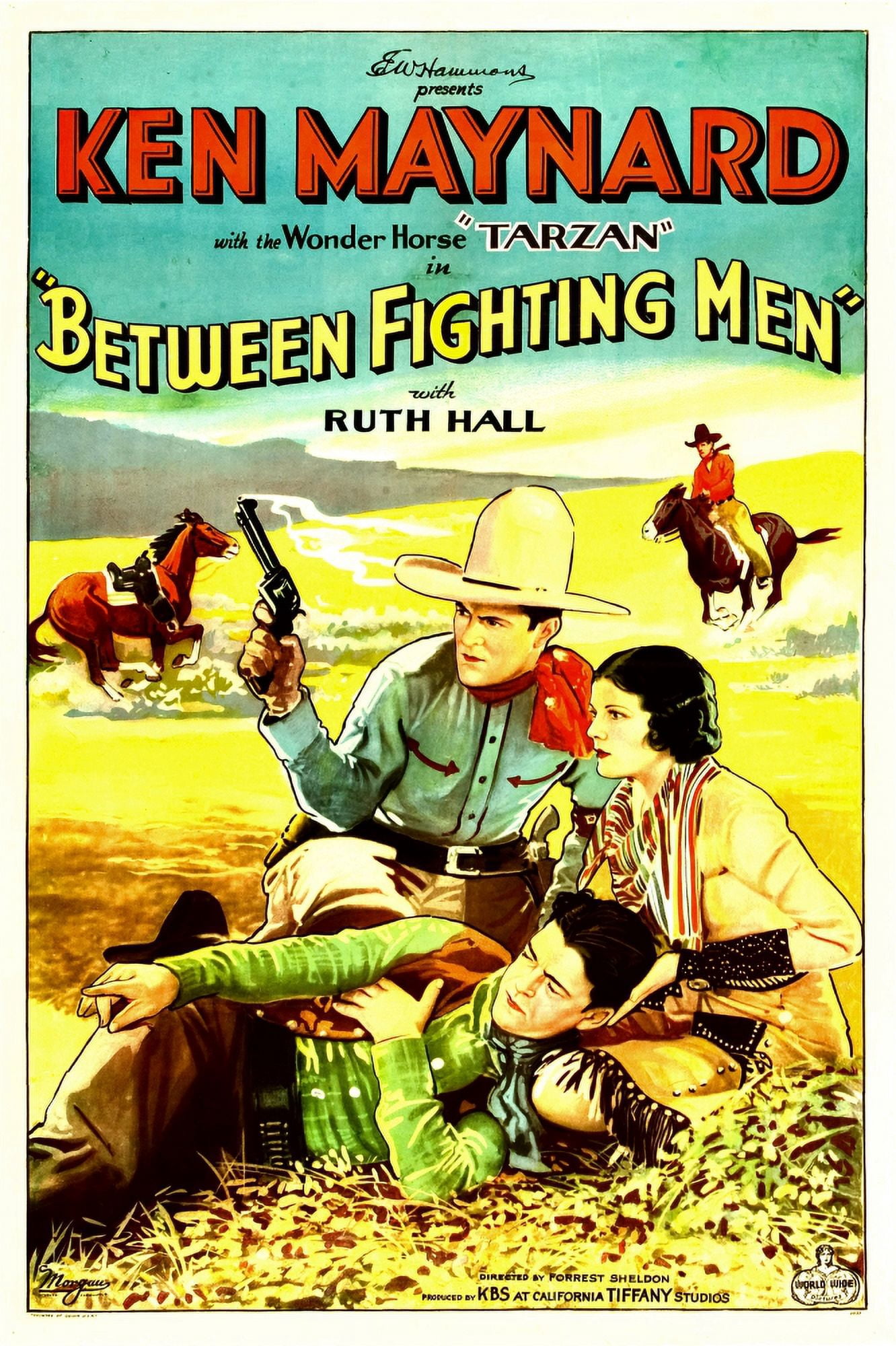Between Fighting Men Canvas Art - (11 x 17)