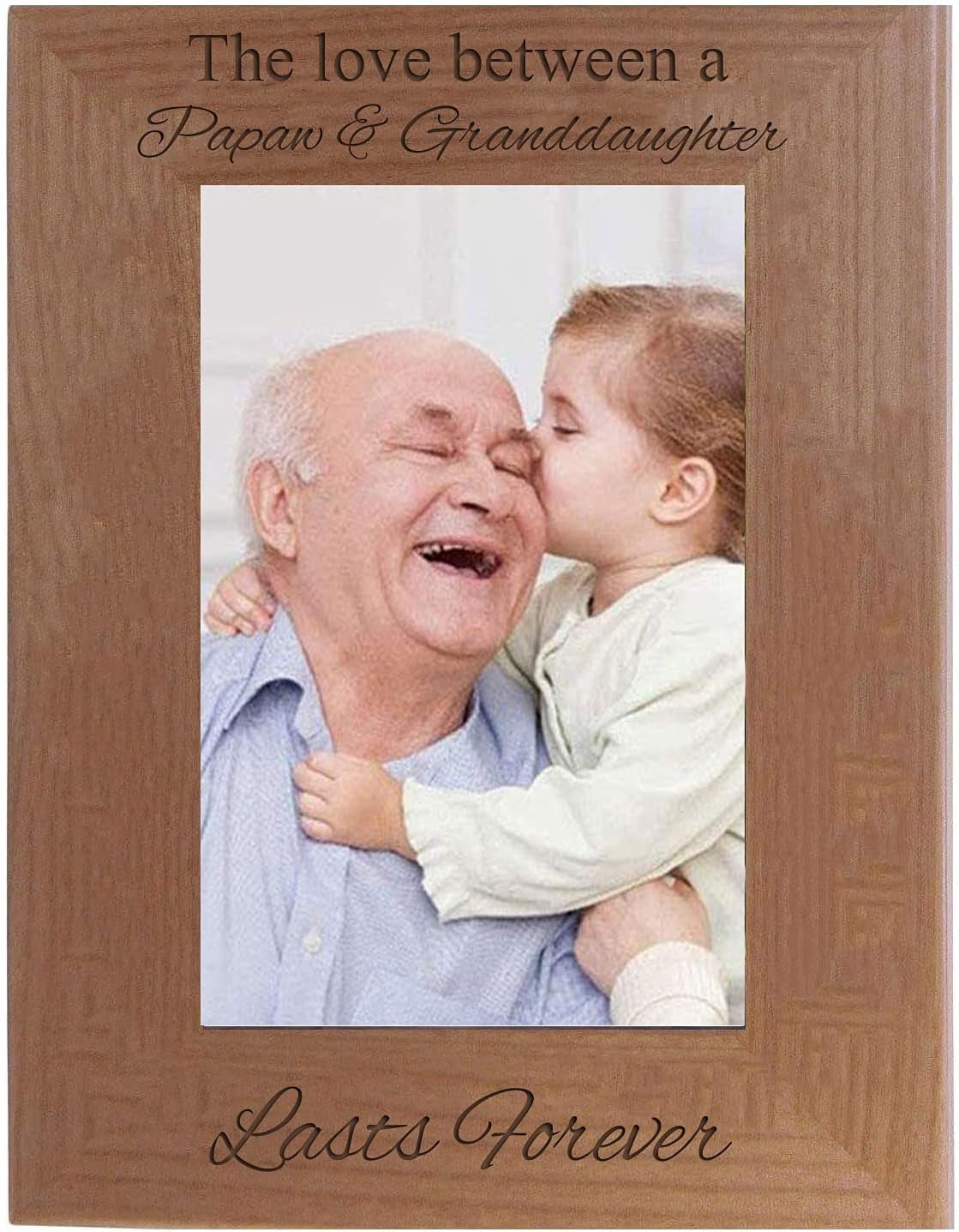 Between Papaw & Granddaughter Lasts - Engraved Natural Alder Wood ...