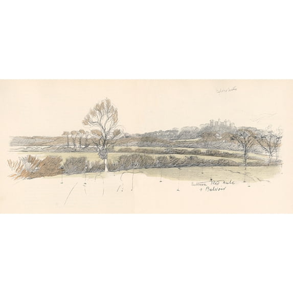 Between Red Mile And Belvoir, With Belvoir Castle Poster Print By Mary Evans Picture Library (24 X 18)
