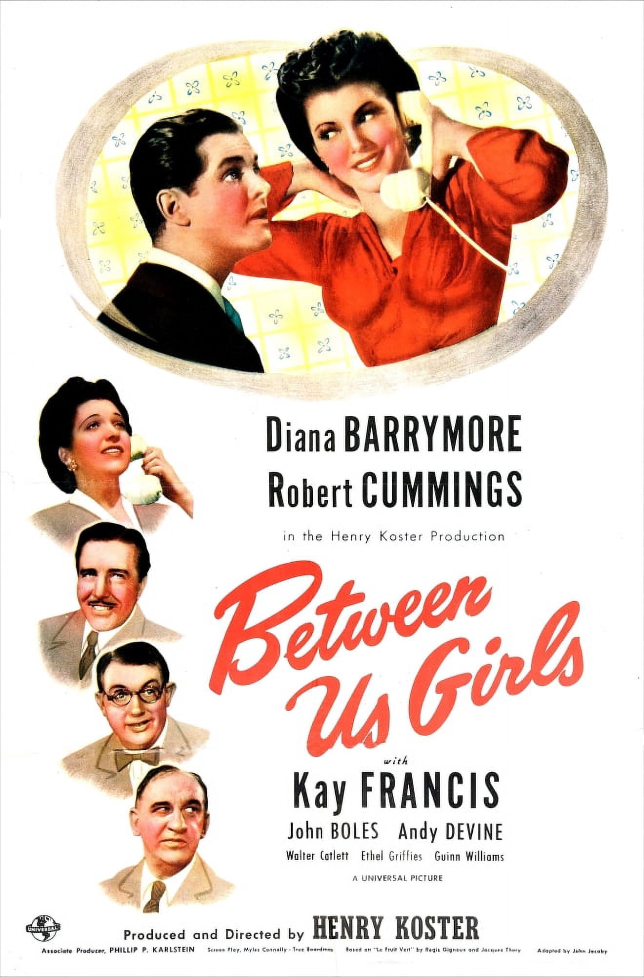 Between Us Girls U Canvas Art - (24 x 36)