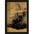 thumbnail image 1 of Between mountain and river, not far from Mount Huang 28x40 Large Black Ornate Wood Framed Canvas Art by Shitao, 1 of 2