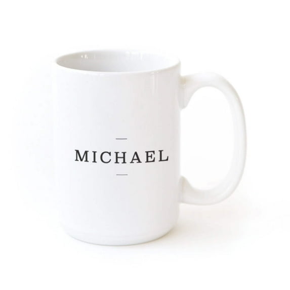 Between the Lines Personalized Name Coffee Mug