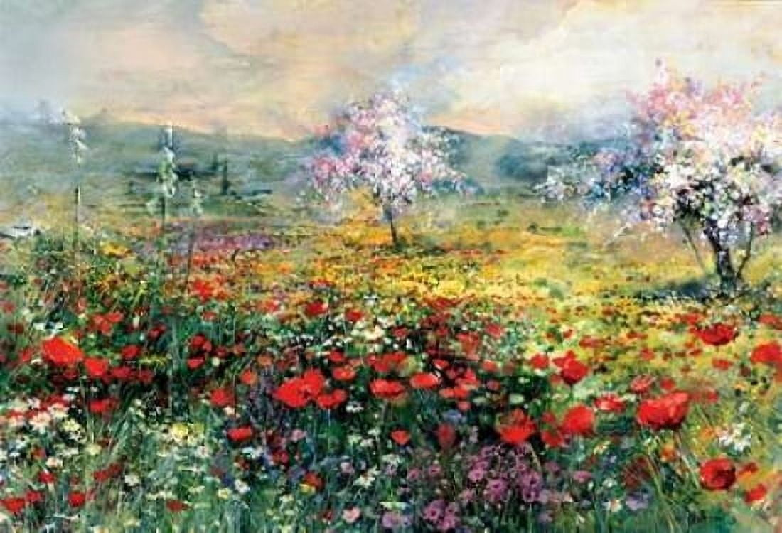 Between the poppies Canvas Art - Willem Haenraets (20 x 28)