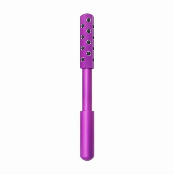 Betypura 30 Germanium Stones Facial Roller - 360° Rotating Beauty Massager with Hexagonal Wheel, Lightweight Aluminum Alloy for Face & Body, Ideal for Women(Purple)