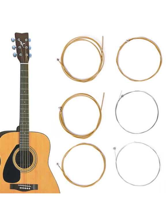 Beuautybox Acoustic Guitar Strings, Phosphor Bronze Extra Light Steel Strings 6-Piece