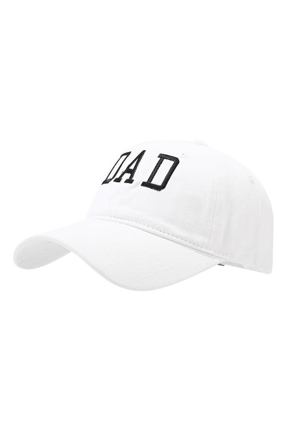 Baseball Cap Clearance, Mom and Dad Hats Fathers Day Mom Dad Gifts Hat Embroidered Adjustable Baseball Caps Gift for Couples Parents Golf Hat Trucker Hat for Women White A