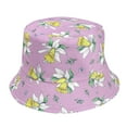 thumbnail image 1 of Beugl Bucket Hat Clearance, Unisex Fashion Double Sided Climbing Bucket Hat Reversible Coconut Tree and Flowers Printed Bucket Hat Travel Sun Hat Packable Outdoor Summer Hats Beach Hats Women B, 1 of 3