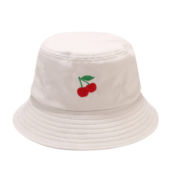Beugl Bucket Hat, Unisex Adult Women Men Fruit Print Sunscreen Going outs Cap Bucket Hat Beach Hat, Sun Hats for Women Beige One size