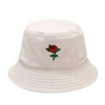 thumbnail image 1 of Beugl Bucket Hat, Unisex Adult Women Men Rose Print Sunscreen Going outs Flower Cap Bucket Hat Beach Hat, Sun Hats for Women Beige One size, 1 of 2